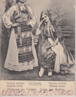 Serbien/Bayern - Nisch 1913 Ansichtskarte (Tracht) n. Rotthalmünster