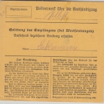 Bayern - 30 Pfg. Ludwig Paketkarte Eichendorf - Mettenhausen 1916