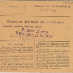 Bayern - 2x50+10 Pfg. Ludwig Paketkarte Prackenbach - Kaiserslautern 1915