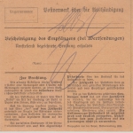 Bayern - 75 Pfg. Ludwig/Volksstaat Paketkarte Deggendorf - Zwiesel 1919