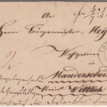 Preussen - Trier 3/7 K2 Portobrief n. Manderscheid Kr. Wittlich 1841 - Inhalt !