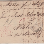 Thurn&Taxis/Schweiz - Frankfurt 15. NOV "Muster ohne Wert" n. Wohlen 1834