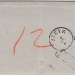 Thurn&Taxis/Österreich - Sonneberg 28/4 Portobrief n. Steyr 1854