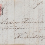 Bayern - 3 Kr. Wappen/geschn. Chargebrief OPA Regensburg 2. JUN 1869 Briefkopf !