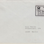 BRD - ABAS Versuch 100 Pfg. Brief Regensburg 1- Berlin 10.9.96 mit Quittung