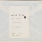 BRD - ABAS Versuch 100 Pfg. Brief Regensburg 1- Berlin 10.9.96 mit Quittung