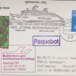 Schweden - LH-Erstflug München Nizza Boeing 737 Zuleitungspost/Schiff 29.3.1981
