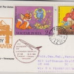 Ungarn - LH-Erstflug FFM Vancouver DC10 Zuleitungspost 15.5.1983