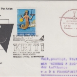 Griechenland - LH-Erstflug Heraklion FFM/FFM Stuttgart Zuleitungspost 10.4.1983