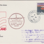 Malta - LH-Erstflug Düsseldorf Westerland LH1815/1911 Zuleitungspost 7.5.1983