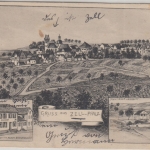Bayern/Pfalz - Zell Wirtschaft, Ortsansicht etc. sw. Mehrbild-AK 1919