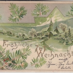 Bayern Mörsch T. Frankenthal Posthilfstelle-Ra3 Weihnachtskarte n Konstanz 1902