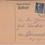 Bayern - Eisenberg 15. DEZ 18 K1 Ganzsache n. Germersheim - franz. Besetzung !