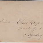 Bayern - Harxheim 27.6. K1 10 Pfg. Ganzsache Brief n. Strassburg 1881