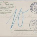 Bayern - Rockenheim K1 + Bahnpost Bingen Worms Zug 369 Karte Nachporto 1904