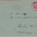 DR - Obersülzen ü. Grünstadt Landpost-Ra2 Brief n. Berlin 1938