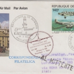 Djibouti - LH-Erstflug Rom FFM Airbus A310 Zuleitung 30.3.1984 Frankatur !!