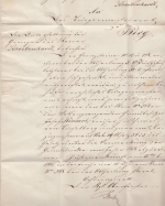 Bayern - Berg i.d.Pf 9. NOV K1 Dienstbrief Scheibenhardt - Berg 1873