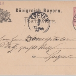 Bayern - Bellheim 9.9.86 K1 klar 5 Pfg. Ganzsache n. Speyer