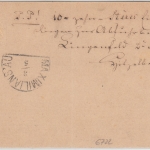 Bayern - Lingenfeld 2/5 grünblauer HKS 2 Kr. Ganzsache n. Maximiliansau 1875