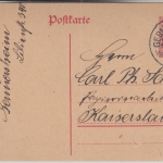 Bayern - 10 Pfg. Germania/Freistaat Pfalzverwendung ! Germersheim 23. MAI 19
