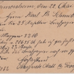 Bayern - 10 Pfg. Germania/Freistaat Pfalzverwendung ! Germersheim 23. MAI 19