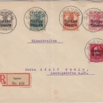 Bayern - Germania/Freistaat Frühverwendung Pfalz Einschreibebrief Speyer 17.5.19