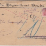 DR - 10 Pfg. Germania Brief v. Berg (Aufgabe Lauternburg !) - Ludwigshafen 1910