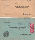 DR/FZ - Speyer 6 versch. Landpoststellen ex 1933/1947 Briefe/Karte/Ganzsache