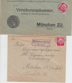 DR/FZ - Speyer 6 versch. Landpoststellen ex 1933/1947 Briefe/Karte/Ganzsache