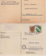 DR/FZ - Speyer 6 versch. Landpoststellen ex 1933/1947 Briefe/Karte/Ganzsache