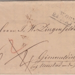 Thurn&Taxis/Bayern - Worms 24. MAI 1847 Ra2 Portobrief n. Gimmeldingen