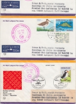 Färöer - LH-Erstflug Dakar Santiago de Chile DC10 Zuleitung 1.5.1978 - 5 Belege