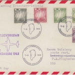 Grönland - Leipziger Frühjahrsmesse Sonderflug Kopenhagen Leipzig Zuleitung 1963