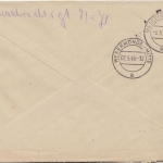 All.Bes./Kontrollrat - 2x42 Pfg Ziffer Einschreibebrief Plauen 4 Wesermünde 1946