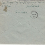 All.Bes./Kontrollrat - 9x2 Pfg. Ziffer u.a. Zensurbrief n. KANDA Böblingen 1947