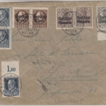 Bayern - Ludwig/Germania Mischfrankatur Brief Neumarkt - Dresden 1919