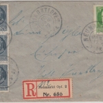 Bayern - 15x2+5 Pfg. Ludwig Einschreibebrief Neumarkt - Parsberg 1919