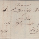 Bayern - Straubing 22/3 HKS Dienstbrief/Trauerrandung n. (?) 1864