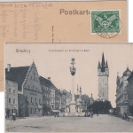 DR - 5 Pfg. Verkehrsausstellung Karte Straubing - München 1925
