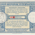 BRD - 60 a. 50 Pfg. Internat. Antwortschein gestpl. Straubing 25.6.60