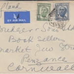 Span. Marokko/Tanger - 90+75 Cs. Freimarke Luftpostbrief n. ENGLAND Tanger 1951
