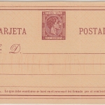 Cuba - 25 Cs. de Peseta Alfons XIII. Ganzsachenkarte ungebraucht 1879