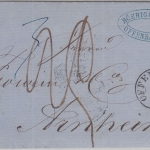 Thurn&Taxis/Niederlande - Offenbach 13.3.1860 Portobrief n. Arheim
