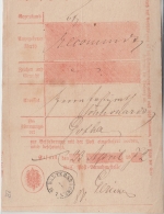 DR - Waltershausen apt. Th&T Fingerhut-K1 Einlieferungsschein 1872