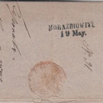 Thurn&Taxis/Österreich - Mainz 12. MAI L2 Militariabrief n. BÖHMEN 1842