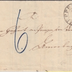 Thurn&Taxis/Bayern - Heppenheim 26.10.1866 K2 Portobrief n. Amorbach - Inhalt !!