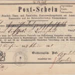 Thurn&Taxis - Gross-Steinheim 8/2 1861 K1 vorgedruckter Postschein