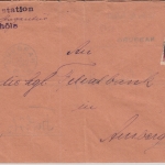Bayern - 10 Pfg. Luitpold/E-Lochung Dienstbrief Freihöls - Amberg 1913