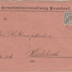 Bayern - 25 Pfg. Staatswappen Dienstbrief Neukirchen b. Sulzbach - Sulzbach 1919